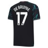 Original Fußballtrikot Manchester City De Bruyne 17 Ausweichtrikot 2023-24 Für Herren